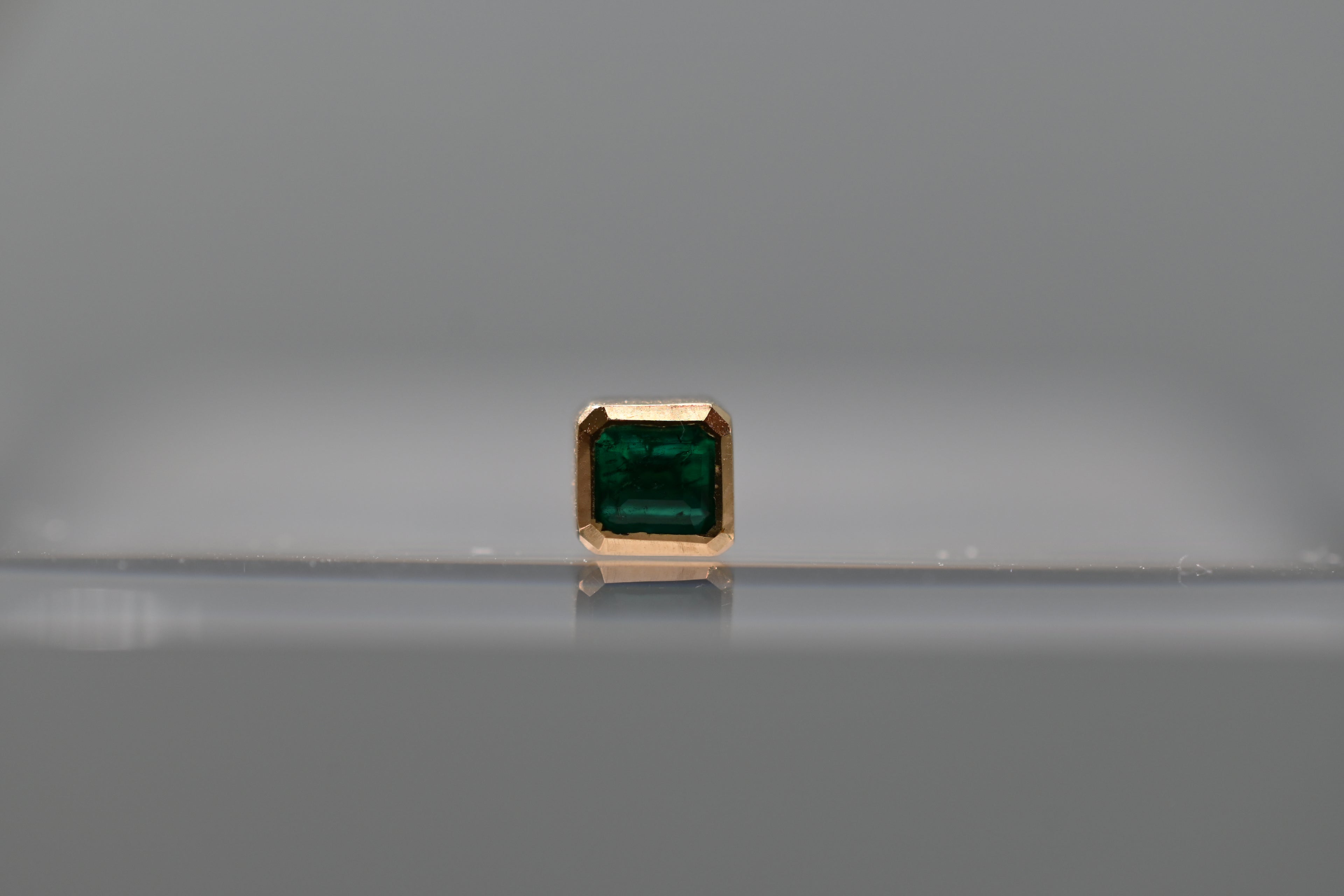 Square Emerald Piercing